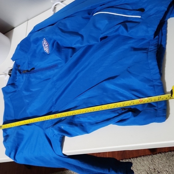 WP Golf Jacket Mens Weatherproof Wind Breaker Size XXL Blue - Picture 9 of 12